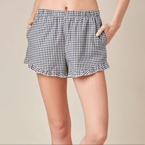 pacsun gingham ruffle shorts